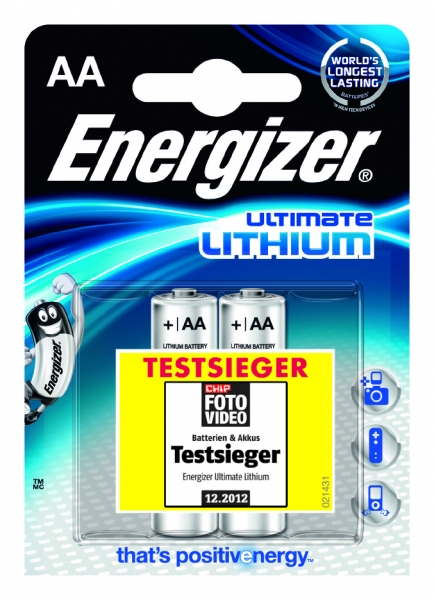 Ersatz-Lithium Batterie Energizer Typ FR6 Ultimate Energizer 2er Blister