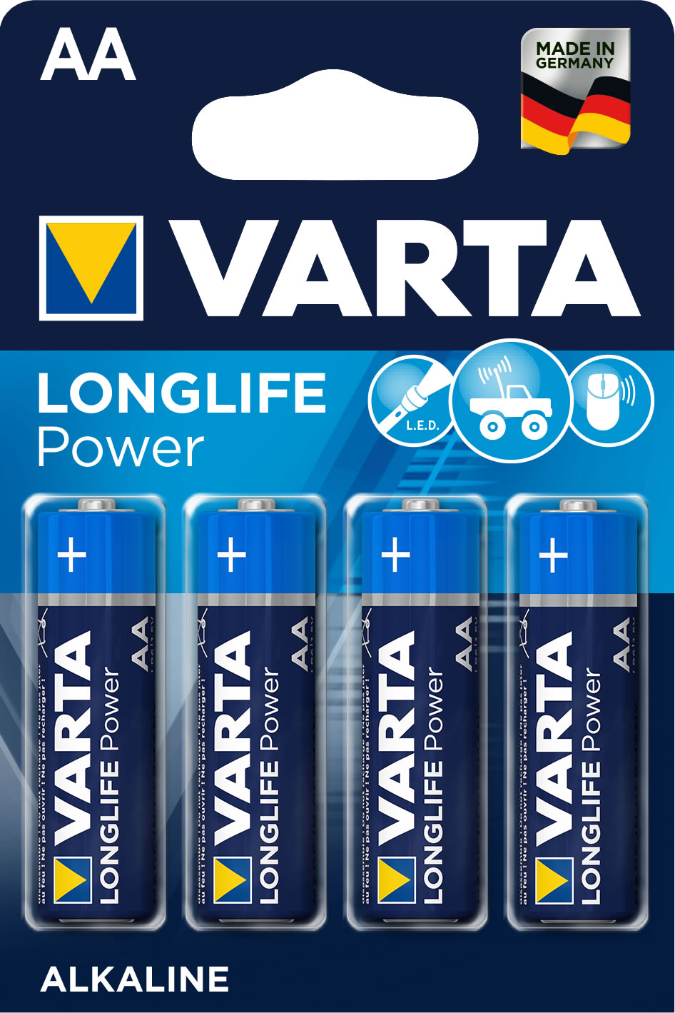 Ersatz-Batterie Varta Typ LR6 4er Blister