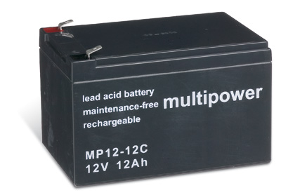 Ersatz-Powery Bleiakku (multipower) MP12-12C zyklenfest