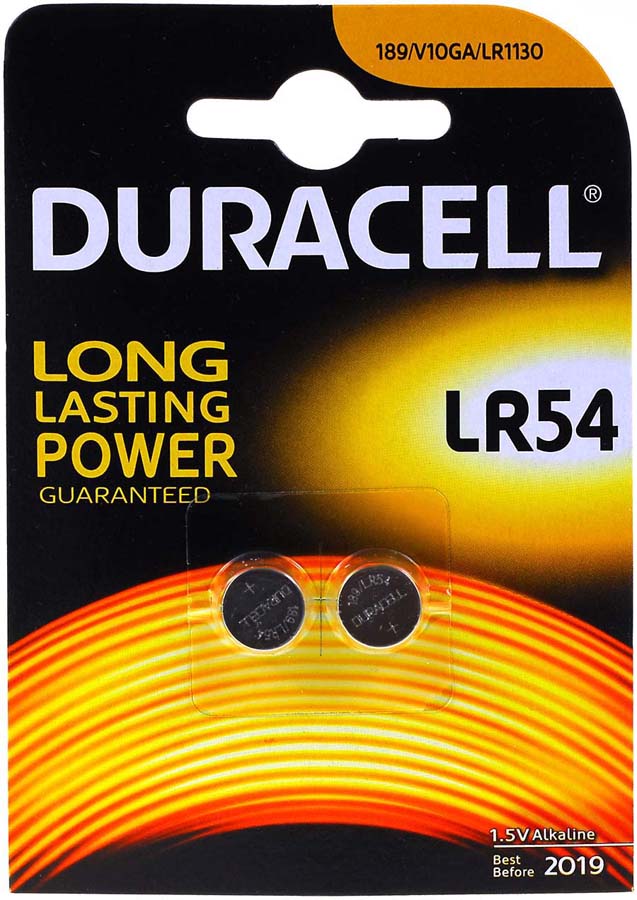 Ersatz-Duracell Knopfzelle LR54 LR1130 AG10 2er Blister