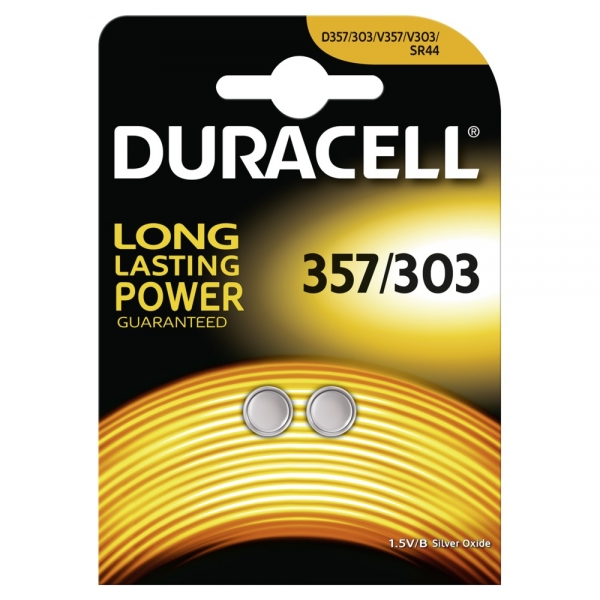 Ersatz-Duracell Knopfzelle SR44W 2er Blister