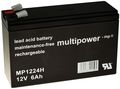 Ersatz-Powery Bleiakku (multipower) MP1224H Hochstrom-Typ