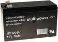 Ersatz-Powery Bleiakku (multipower) MP1236H Hochstrom-Typ